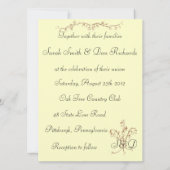 lelie van de huwelijksuitnodiging in valley kaart (Achterkant)