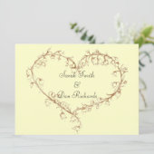 lelie van de huwelijksuitnodiging in valley kaart (Staand voorkant)