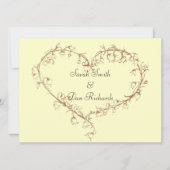 lelie van de huwelijksuitnodiging in valley kaart (Voorkant)