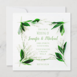 lelie van de huwelijksuitnodigingen in valley kaart