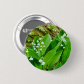 Lelie van de Vallei Badge Ronde Button 5,7 Cm (Voorkant /achterkant)