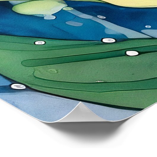 Lelie van de vallei bloem poster (Hoek)