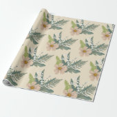 Lelie van de vallei bloementuin cadeaupapier (Uitgerold)