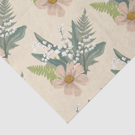 Lelie van de vallei bloementuin tissuepapier (Detail)