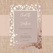 Lelie van de Vallei Bloementuin Trouwgoud F Folie Uitnodiging