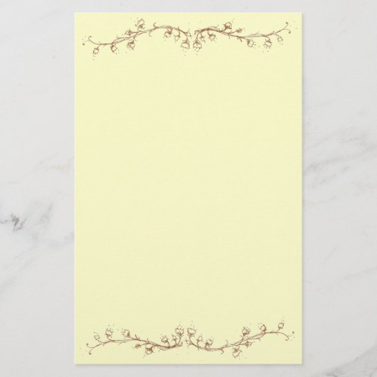 lelie van de vallei briefpapier (Voorkant)