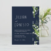 Lelie van de Vallei Donkerste Blauwe Solid met Blo Kaart (Staand voorkant)