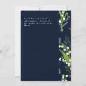 Lelie van de Vallei Donkerste Blauwe Solid met Blo Kaart (Achterkant)