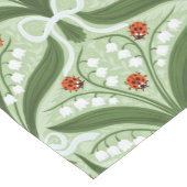 Lelie van de vallei en lieveheersbeestjes symmetri korte tafelloper (Hoek)