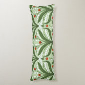 Lelie van de vallei en lieveheersbeestjes symmetri lichaamskussen (Achterkant (Verticaal))