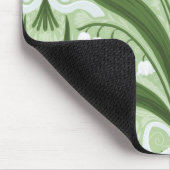 Lelie van de vallei en lieveheersbeestjes symmetri muismat (Hoek)