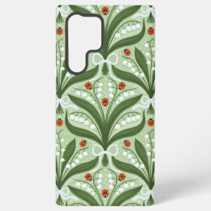 Lelie van de vallei en lieveheersbeestjes symmetri samsung galaxy hoesje
