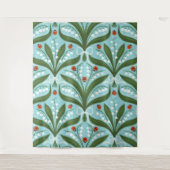 Lelie van de vallei en lieveheersbeestjes symmetri wandkleed (Voorkant)