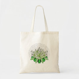 Lelie van de vallei en smaragd - mei tote bag