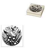 Lelie van de Vallei Fairy Illustration Spring Rubberstempel (Gestempeld)