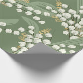 Lelie van de vallei Floral Cadeaupapier (Hoek)