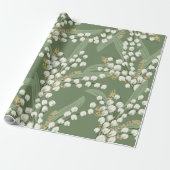 Lelie van de vallei Floral Cadeaupapier (Uitgerold)