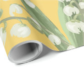 Lelie van de vallei Floral Cadeaupapier (Rol Hoek)