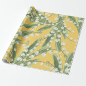 Lelie van de vallei Floral Cadeaupapier (Uitgerold)