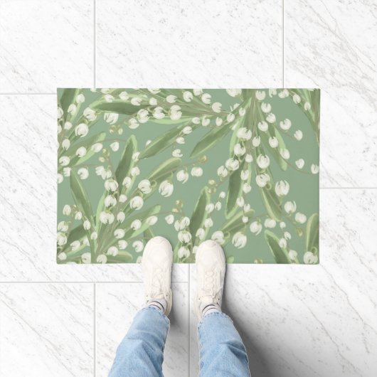 Lelie van de vallei Floral Deurmat (Binnen)