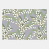 Lelie van de vallei Floral Inpakpapier Vel (Voorkant)