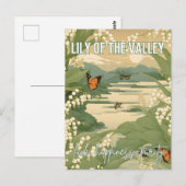 Lelie van de Vallei Geboorte Maand Bloem Japans Briefkaart (Voorkant / Achterkant)