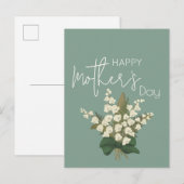 Lelie van de vallei Happy Moederdag Briefkaart (Voorkant / Achterkant)
