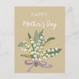 Lelie van de vallei Happy Moederdag Feestdagenkaart