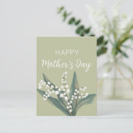 Lelie van de vallei Happy Moederdag Feestdagenkaart