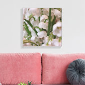 Lelie van de vallei Macro Bloemen Canvas Afdruk (Insitu (Woonkamer))