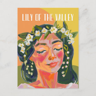 Lelie van de Vallei Mei Geboorte Maand Bloem Briefkaart