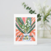 Lelie van de Vallei Mei Geboorte Maand Bloem Elega Briefkaart (Staand voorkant)