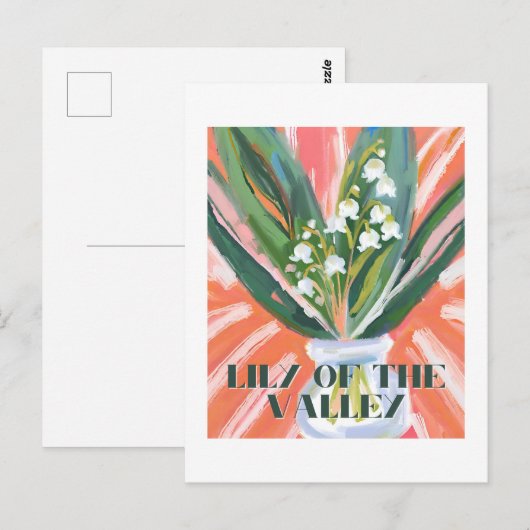 Lelie van de Vallei Mei Geboorte Maand Bloem Elega Briefkaart (Voorkant / Achterkant)