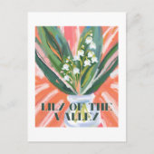 Lelie van de Vallei Mei Geboorte Maand Bloem Elega Briefkaart (Voorkant)
