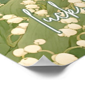 Lelie van de Vallei Mei Geboorte Maand Bloem Japan Poster (Hoek)