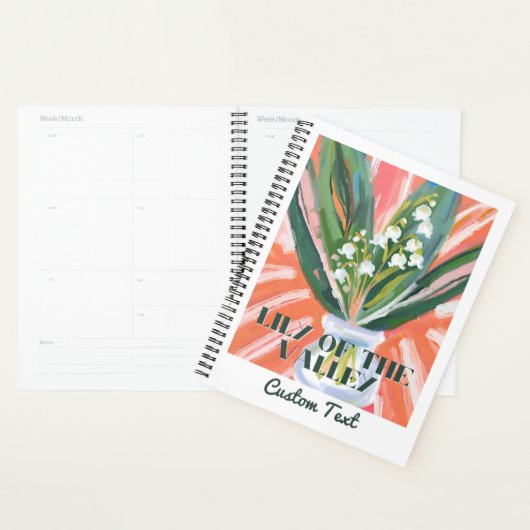 Lelie van de Vallei Mei Geboorte Maand Bloem Moder Planner (Display)