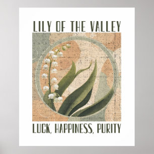 Lelie van de Vallei Mei Geboorte Maand Bloem  Poster