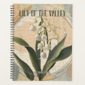 Lelie van de Vallei Mei Geboortemaand Bloem Planner (Voorkant)