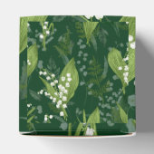 Lelie van de vallei met varens | Dark Green Bedankdoosjes (Bovenkant)