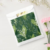 Lelie van de vallei met varens | Dark Green Bedankzakje (Gezegeld)
