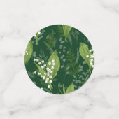 Lelie van de vallei met varens | Dark Green Confetti (Kleine voorkant)