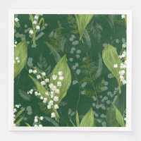 Lelie van de vallei met varens | Dark Green