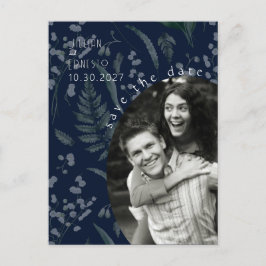 Lelie van de vallei met varens | Deep Blue Briefkaart