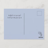 Lelie van de vallei met varens | Deep Blue Briefkaart (Achterkant)