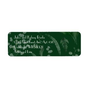Lelie van de vallei met varens DK Green Custom Etiket