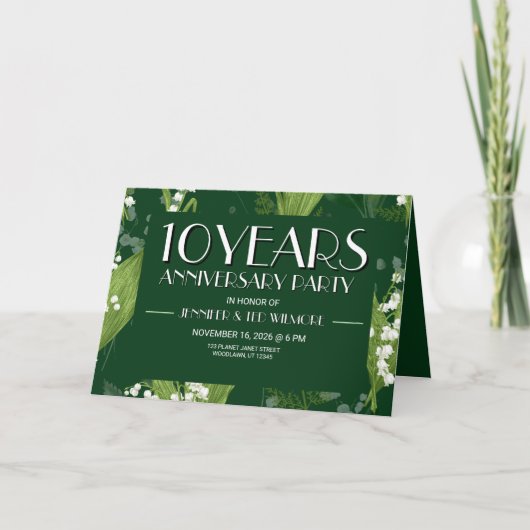 Lelie van de vallei met varens | DK Groen Jubileum (Voorkant)