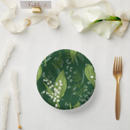 Lelie van de vallei met varens | Donkergroen niet  Papieren Kommen