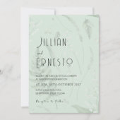 Lelie van de vallei met varens | Sage Green v2 cus Kaart (Voorkant)