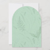 Lelie van de vallei met varens | Zacht Groen Aange Kaart (Achterkant)
