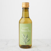 Lelie van de Vallei Moederdag Wijn Etiket (Voorkant)